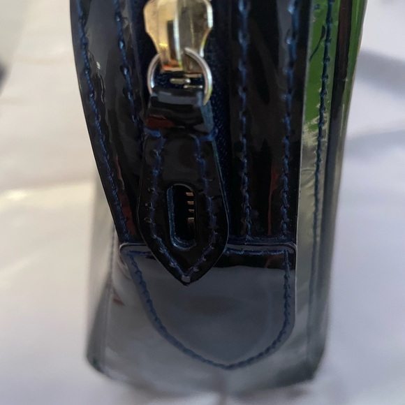 Louis Vuitton Black Patent Leather Satchel